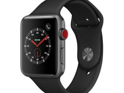 Pre-loved Apple Watch S3 (GPS + Cellular) 38mm Space Grey Aluminium Black Band