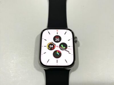 Apple Watch Series 7 45mm Silver Stainless steel case sports band GPS Cellular