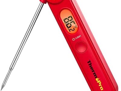 ThermoPro TP03 Digital Meat Thermometer for Cooking Kitchen Food Candy Instant Read LCD Thermometer with Backlight and Magnet for Oil Deep Fry BBQ Grill Smoker Thermometer