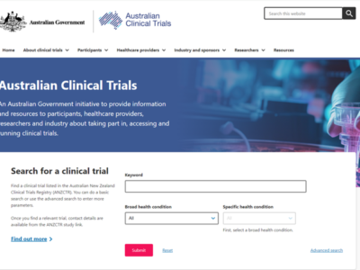 New Australian Clinical Trials website